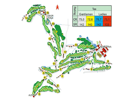 Hit - YPSILON GOLF RESORT LIBEREC - mapa jamek